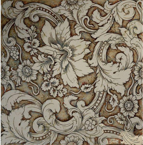 Ins.in marmo Biancone multicilor ZZ |40x40