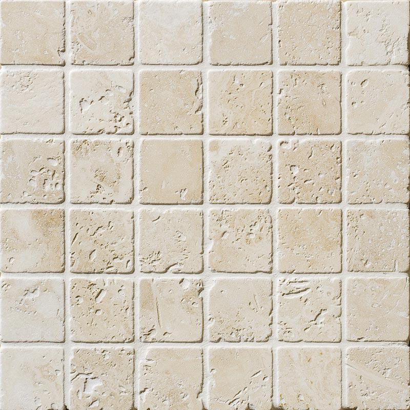 Mosaic Ivory tumbled 5x5 ZZ |30.5x30.5