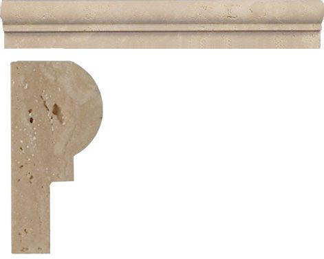 Moulding Ogee 1 ClassicTravertine, honed |2.3x4.7x30.5