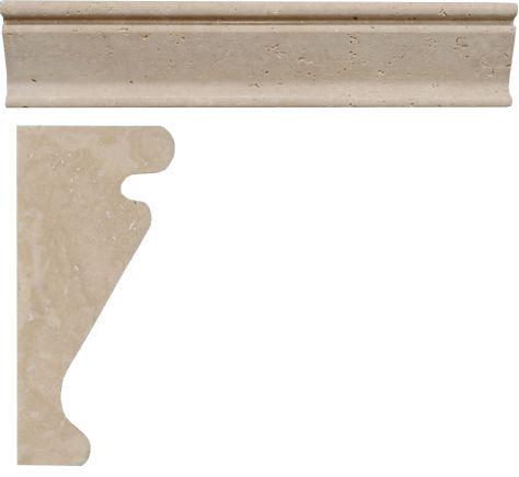 Moulding Crown ClassicTravertine, honed |3x6.4x30.5