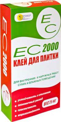 Клей д/плитки ЕС 2000, 25кг (54 шт/поддон)