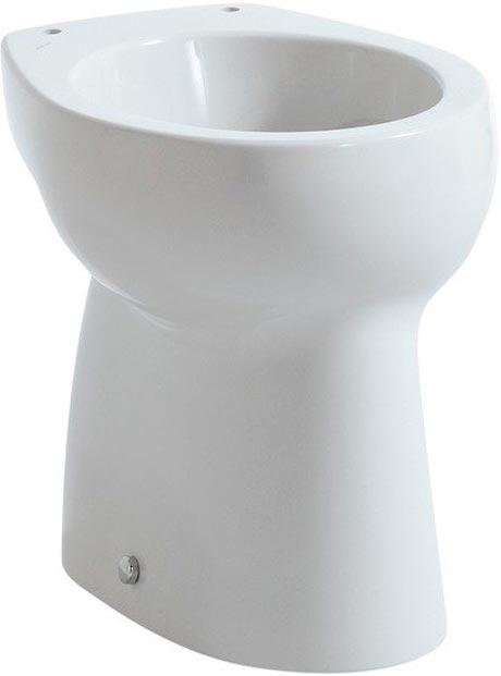 Унитаз напольный, пристенный, 29,5х38,5хh35см, монтаж со скрытым в стене бачком, (без сидения), крепёж в компл., Flora Kids ZZ