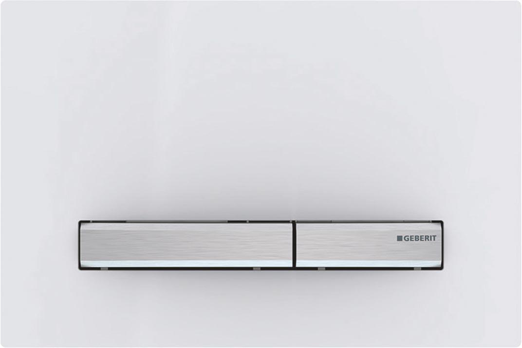 Клавиша двойного смыва, (сплав цинка, панель пластик цв.белый, клавиши мет.цв.хром), Sigma 50 ZZ