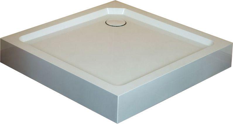 Поддон душевой 1000х1000h150мм, квадрат, с формов.передн.панелью, (сифон крышка цв.хром,ножки в компл.), композит SMS, Romance Collection ZZ