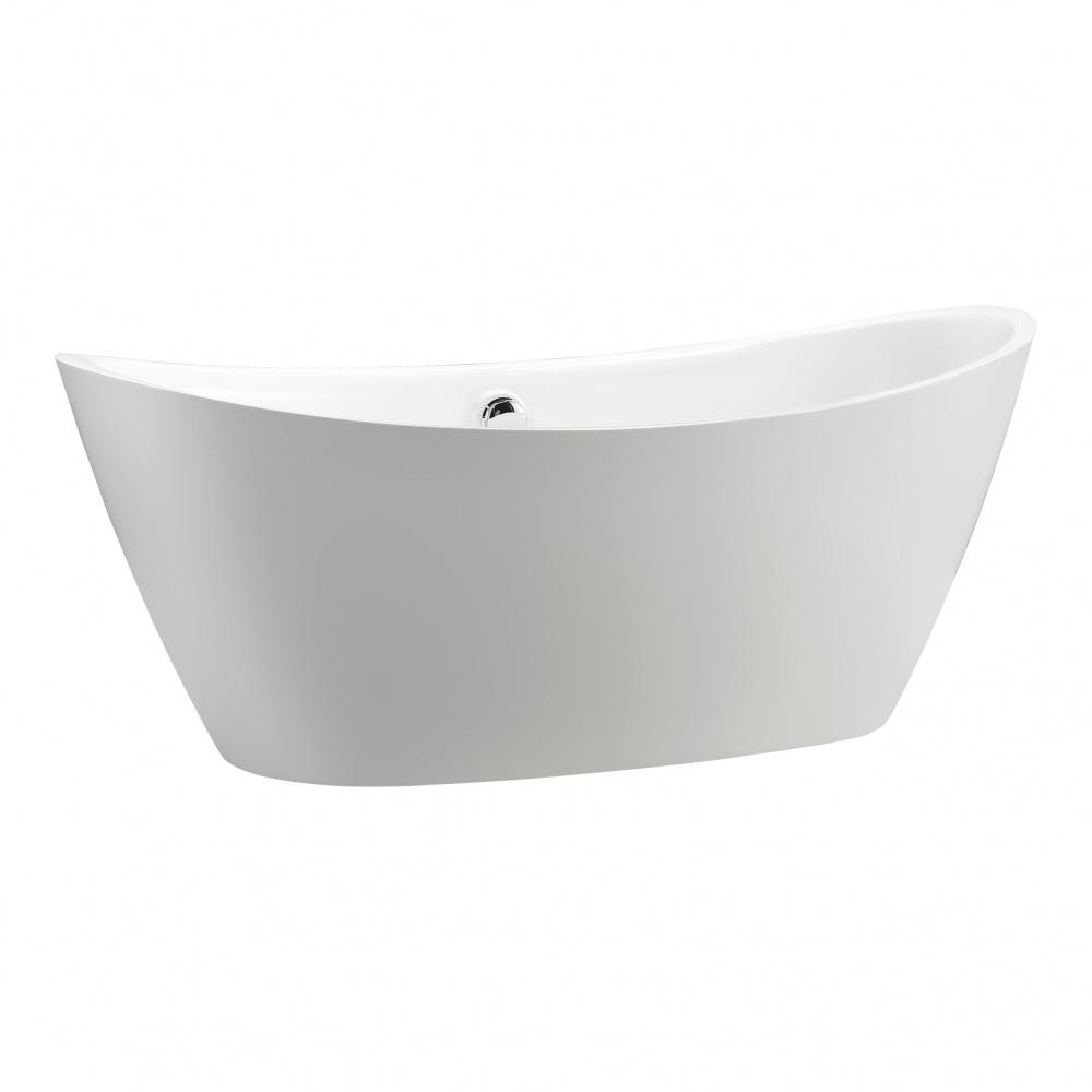Ванна акриловая свободностоящая1700х800х650мм, в комплекте слив-перелив и донный клапан, (цв.белый), Vita ZZ