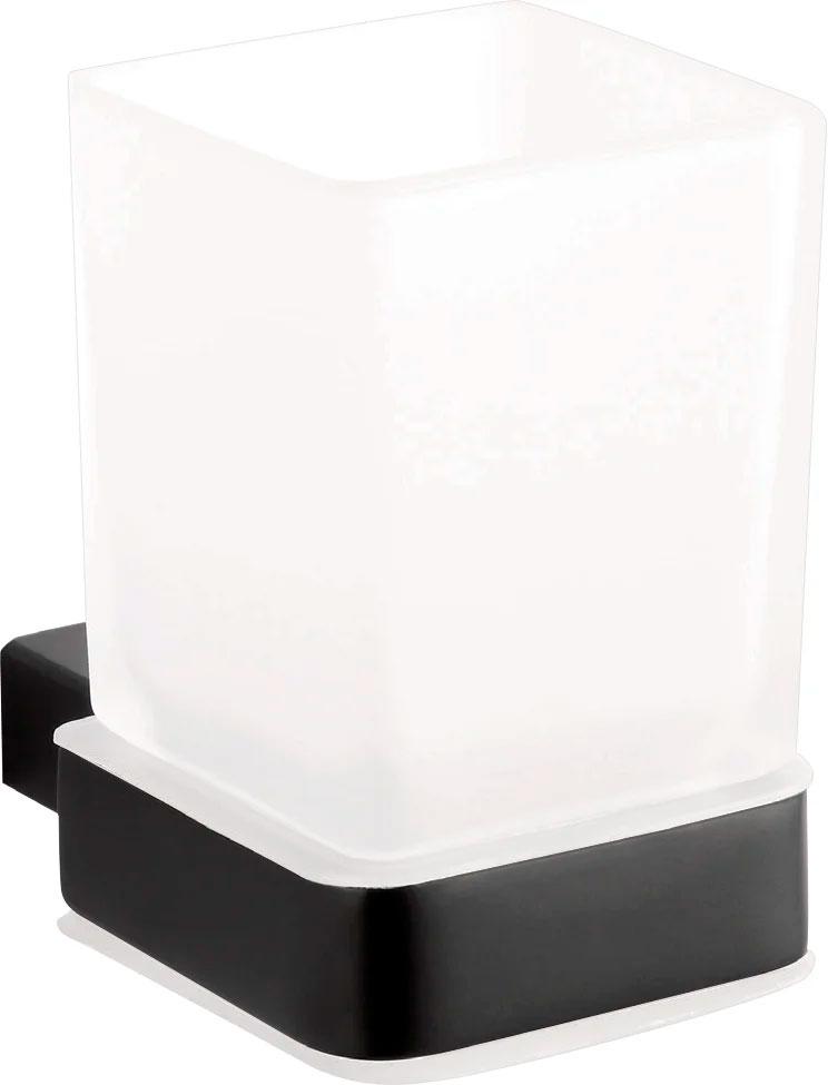 Стакан настенный, (цв.черный матовый), Nero ZZ