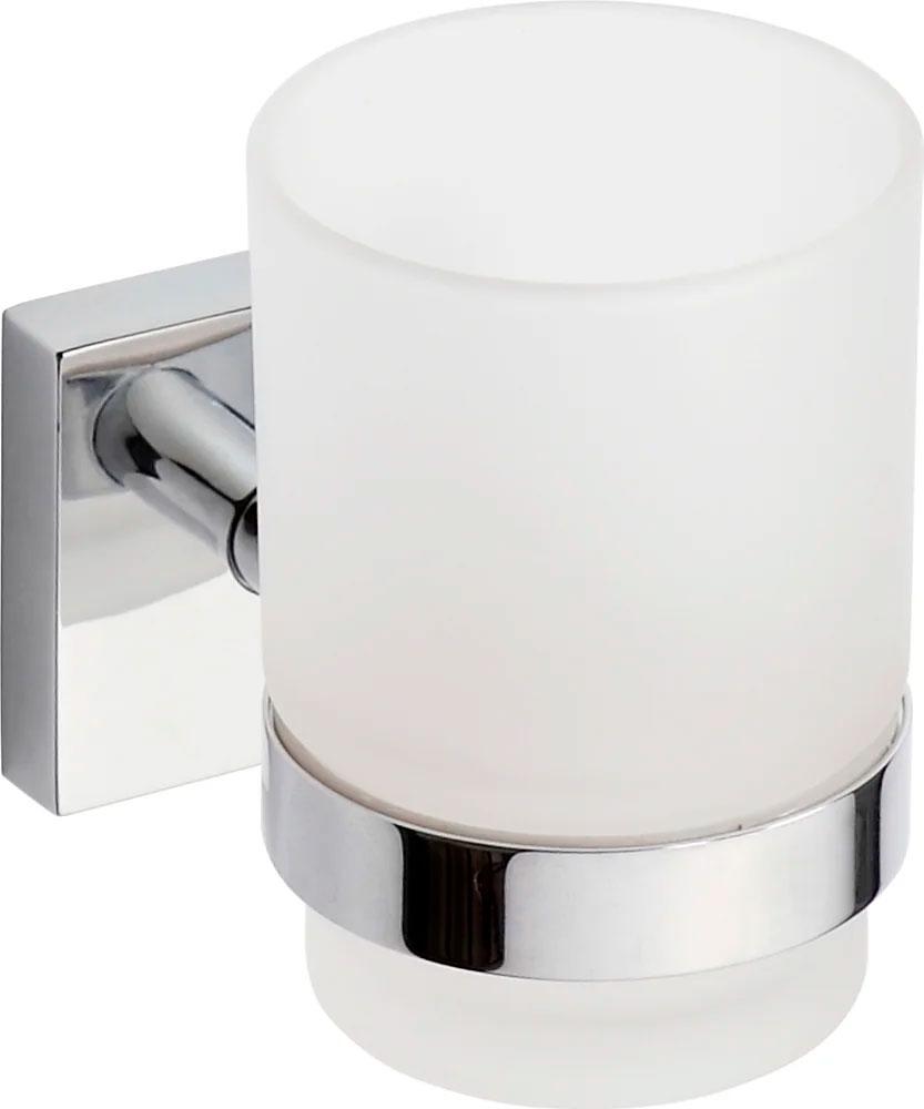 Стакан для зубных щеток настенный 70x95x105мм (цв.хром) Beta ZZ