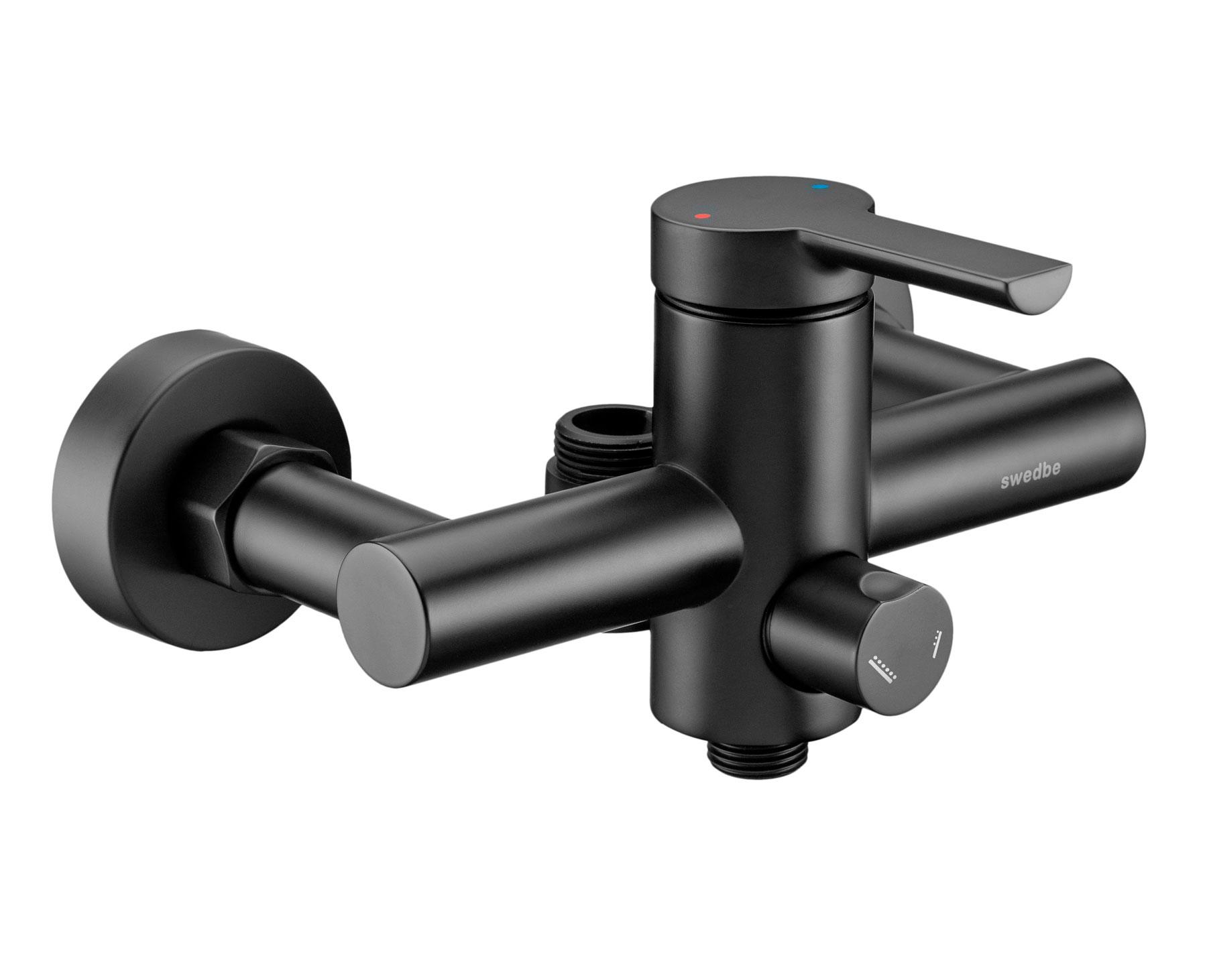 Смеситель для душа с верхним подключением (цв.черный), Diana ZZ