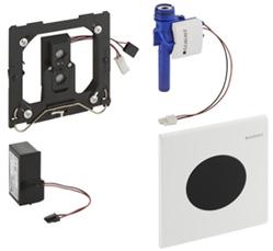 Клавиша смыва, ИК датчик с пнев/прив, раб. от батарей 1,5 В (AA), (для монт.элем. д/писсуара арт.111.616.00.1), (металл, цв. хром) HyTronic, Samba ZZ