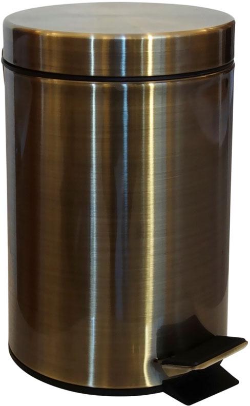 Ведро мусорное 3л, (цв. бронза), Hotel ZZ
