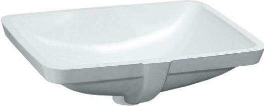 Раковина 600(645)х400450хh170мм, без отв.д/смесит., устанавливаемая под столешницу, двусторонняя глазуровка, крепёж в компл., LaufenProA ZZ