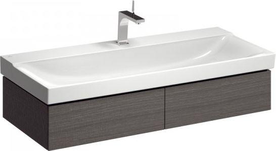 Тумба под раковину подвесная, 1174хh220х462мм, 2 выдв.ящика, монтаж с раковиной 1200мм, (цв. серый дуб), крепёж в компл., Xeno2 ZZ