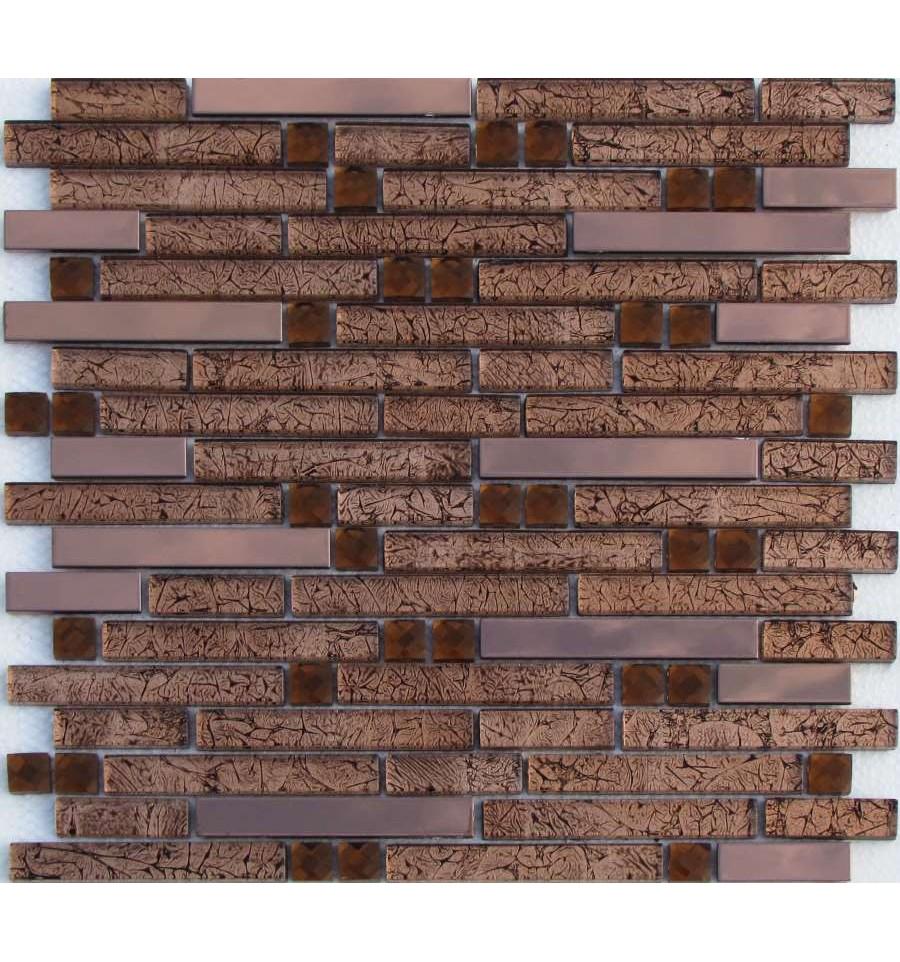 Мозаика из стекла на сетке SK10-030 ZZ |30x30