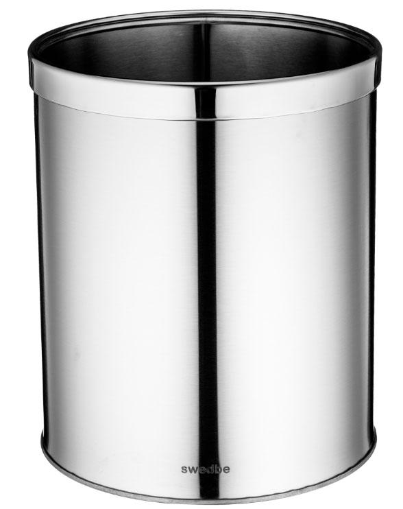Ведро мусорное с кольцом, (цв.хром), Attribut ZZ