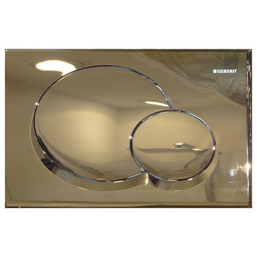 Клавиша двойного смыва (пластик, цв.латунь) "Samba" XX