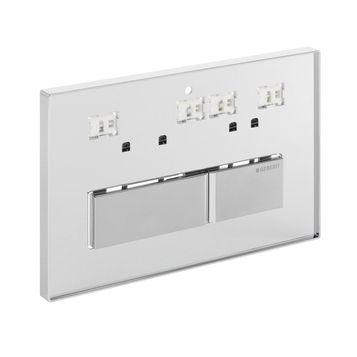 Клавиша двойного смыва, (корпус и клавиши цинковое литьё, БЕЗ вкладыша, для декор. вкладыша, изготовл. из материала заказчика), "Sigma 50" ХХ