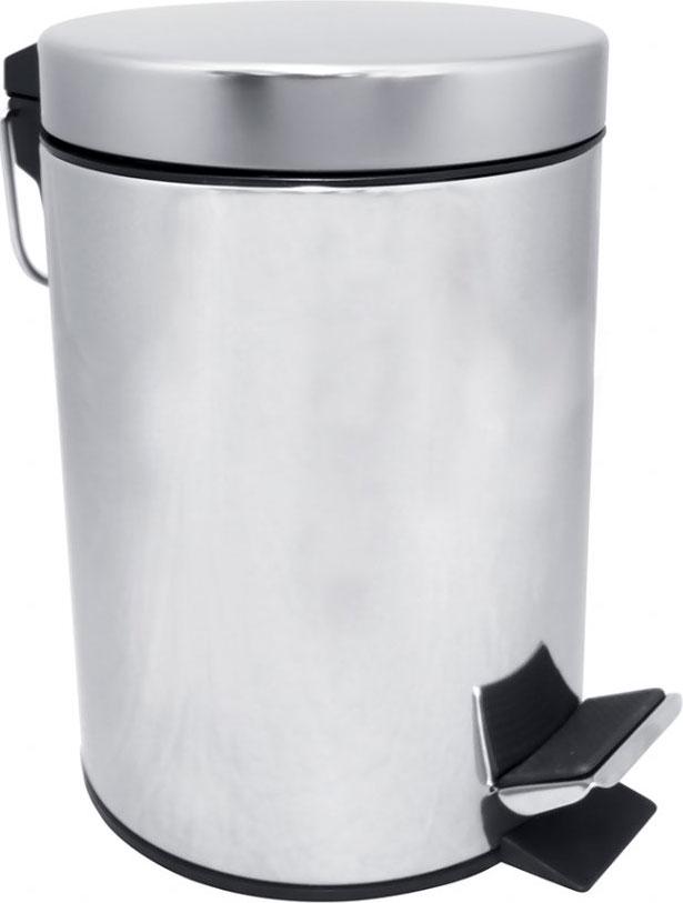 Ведро мусорное 5л, (цв. хром), Hotel ZZ