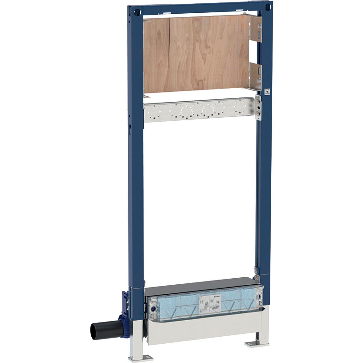 Инсталляция д/душ.систем, h130см, с водоотводом в стене, настенным смесит. д/скрытого монтажа, h стяжки для напольн.стока 90–200мм, Geberit Duofix ZZ