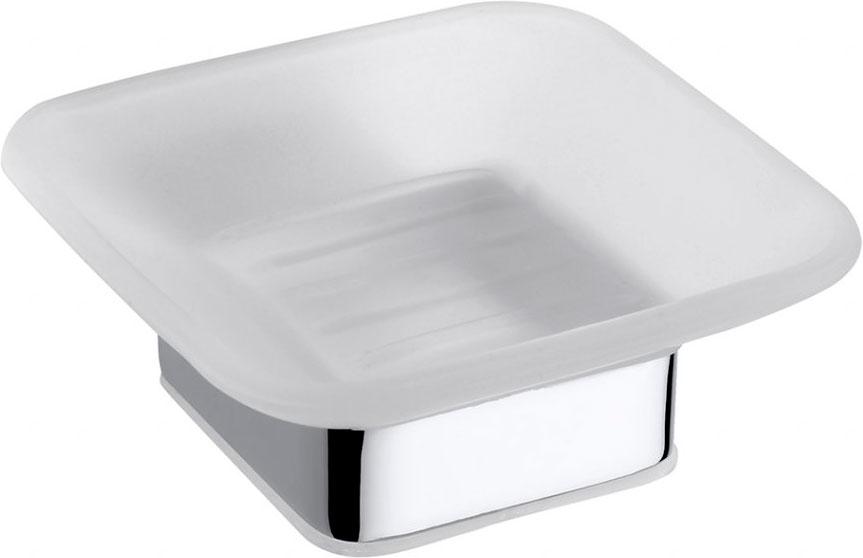 Мыльница настольная, (цв. хром / матовое стекло), Via ZZ