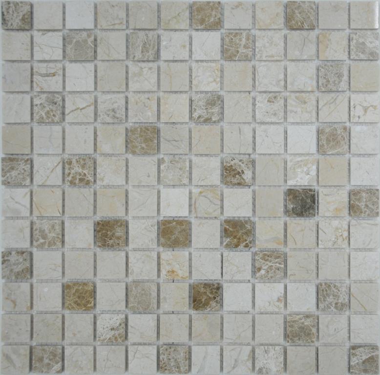 Мозаика из камня на сетке М20-271-23Р ZZ |30.5x30.5