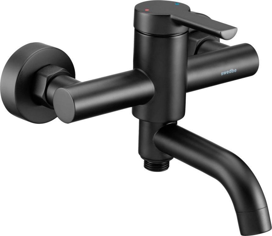 Смеситель для ванны с поворотным изливом, (цв.черный), Diana ZZ