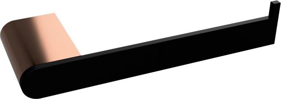 Держатель для т/б, (цв.черный матовый / розовое золото глянец ), Galla ZZ