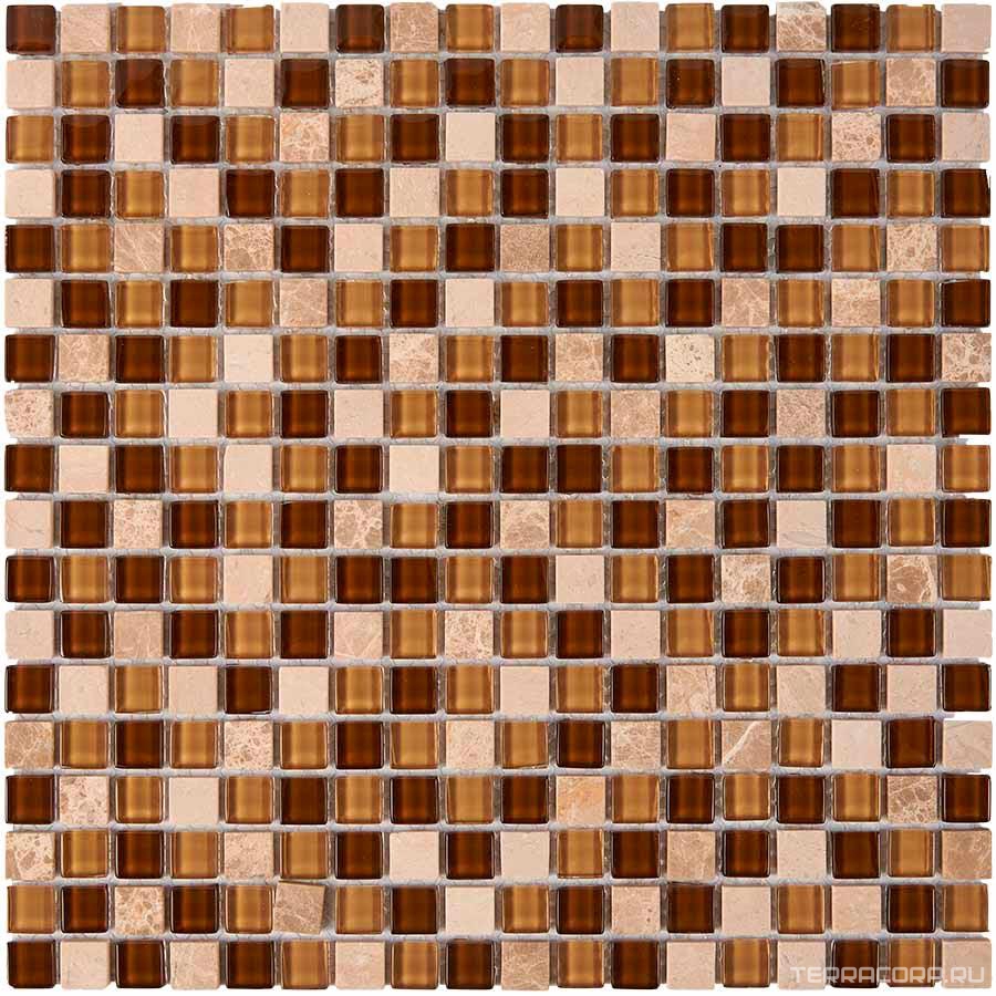 737 из мрамора и стекла (чип 15x15) 30х30