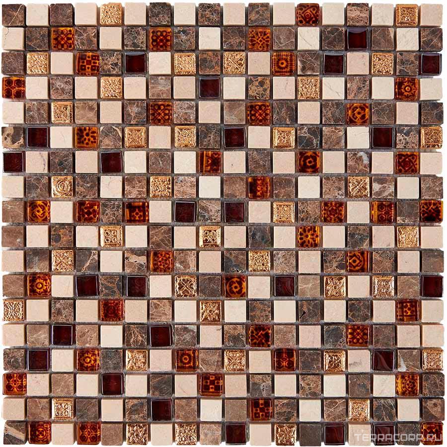 721 из мрамора и стекла (чип 15x15) 30х30