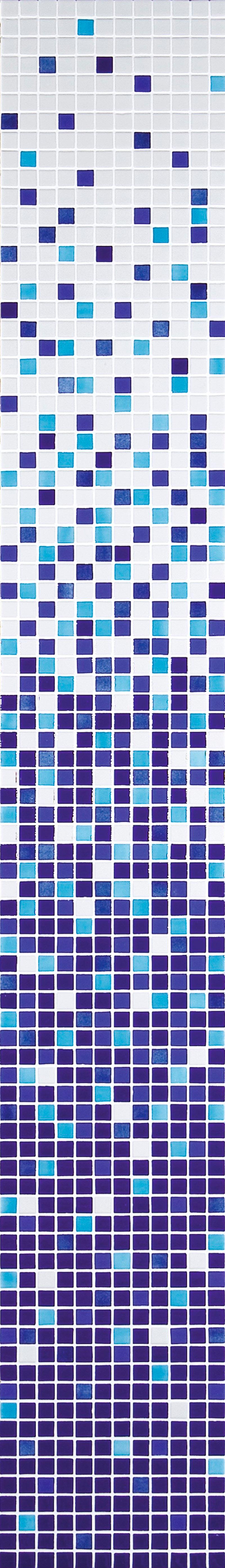 Растяжка из мозаики (8 шт) цвет фиолетовый ZZ|32,7х261,6