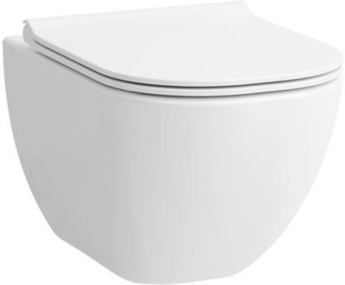 Унитаз подвесной 53х36см., безободковый, сиденье с микролифтом, крепеж в компл., Basal Combipack ZZ