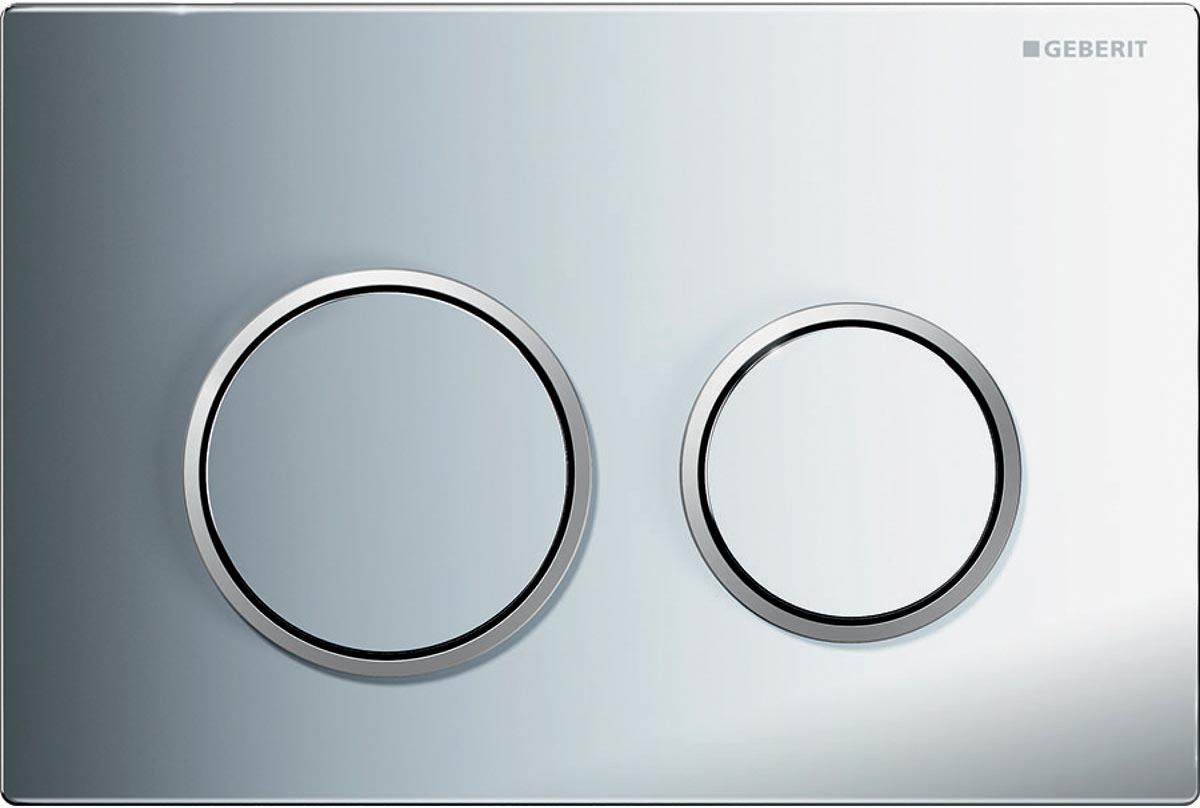 Клавиша смыва, (пластик цв.хром / обод на кнопках матовый хром), Omega20 ZZ