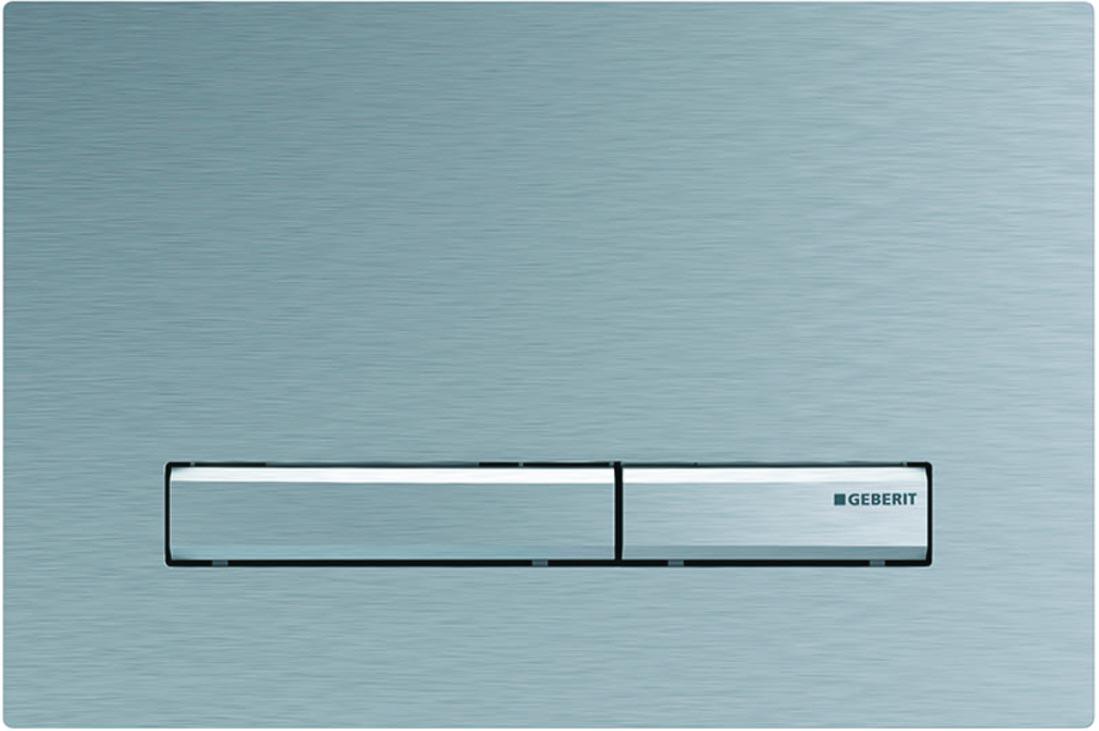 Клавиша двойного смыва, (сплав цинка, панель латунь полированный хром, клавиши мет.цв.хром), Sigma 50 ZZ