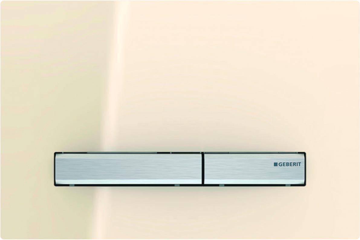 Клавиша двойного смыва, (сплав цинка, панель стекло цв.песок, клавиши мет.цв.хром), Sigma 50 ZZ