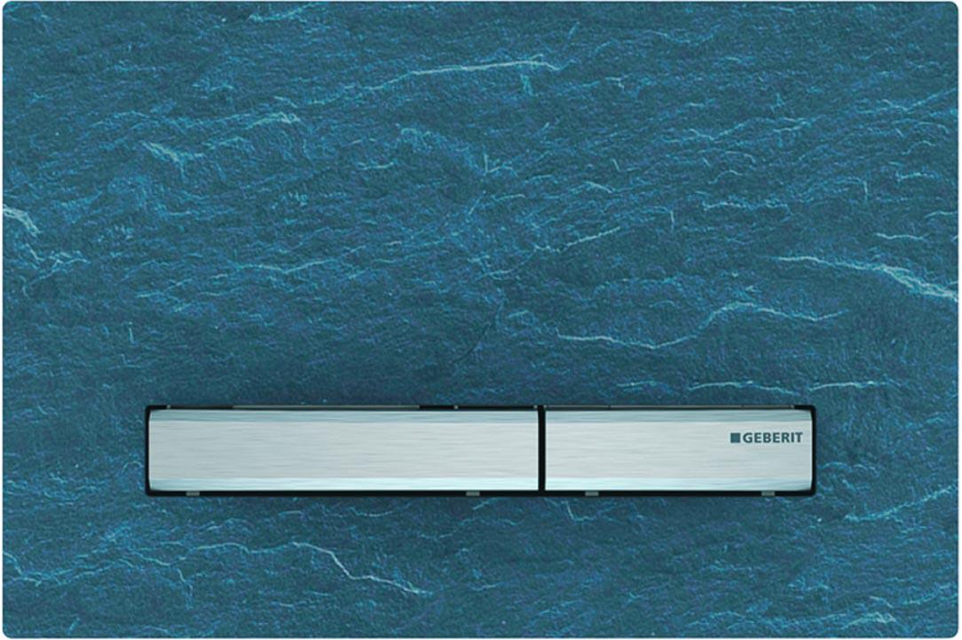 Клавиша двойного смыва, (сплав цинка, панель сланец Mustang, клавиши мет.цв.хром), Sigma 50 ZZ