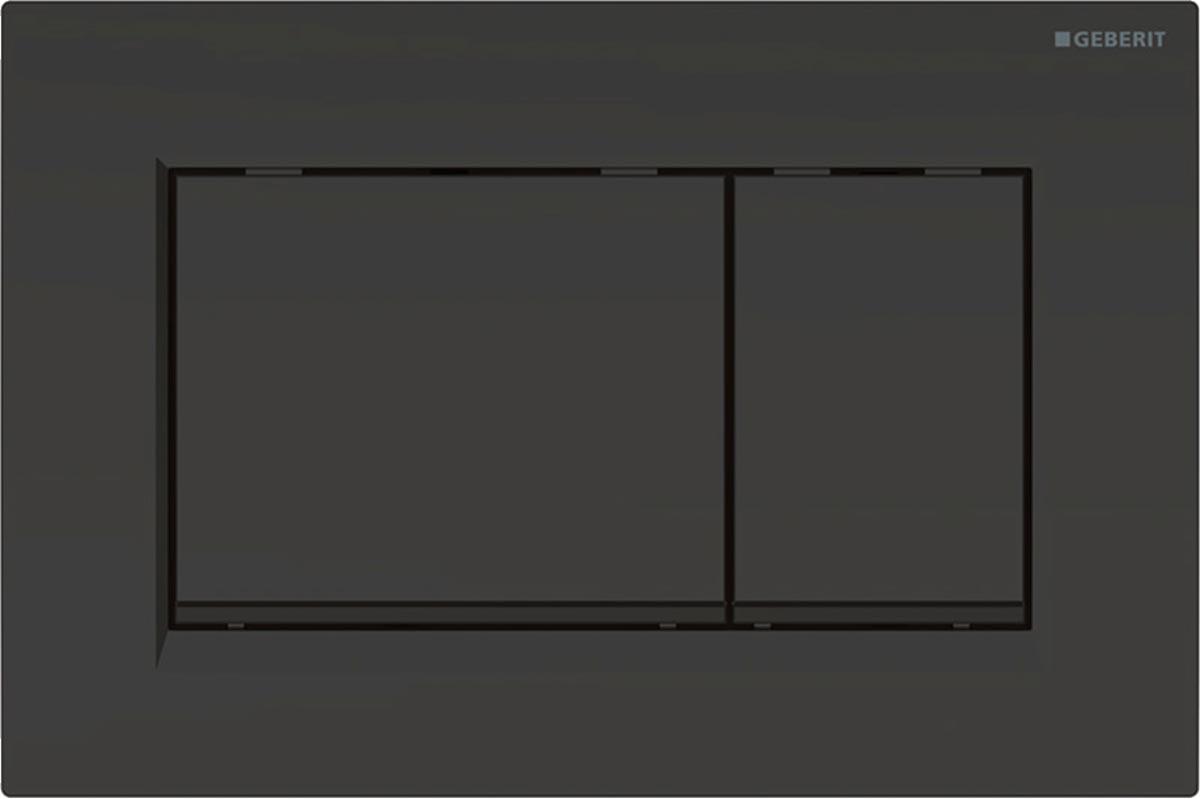Клавиша двойного смыва, (панель и клавиши цв.черный матовый), Sigma30 ZZ