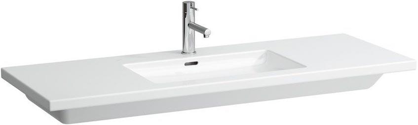 Раковина-столешница 130х48см, подрезаемая, 1 отв для смесителя, Living ZZ