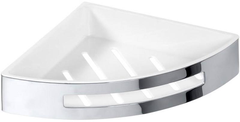 Полка угловая 305x220xh55мм, (цв. хром/белый), Cytro ZZ