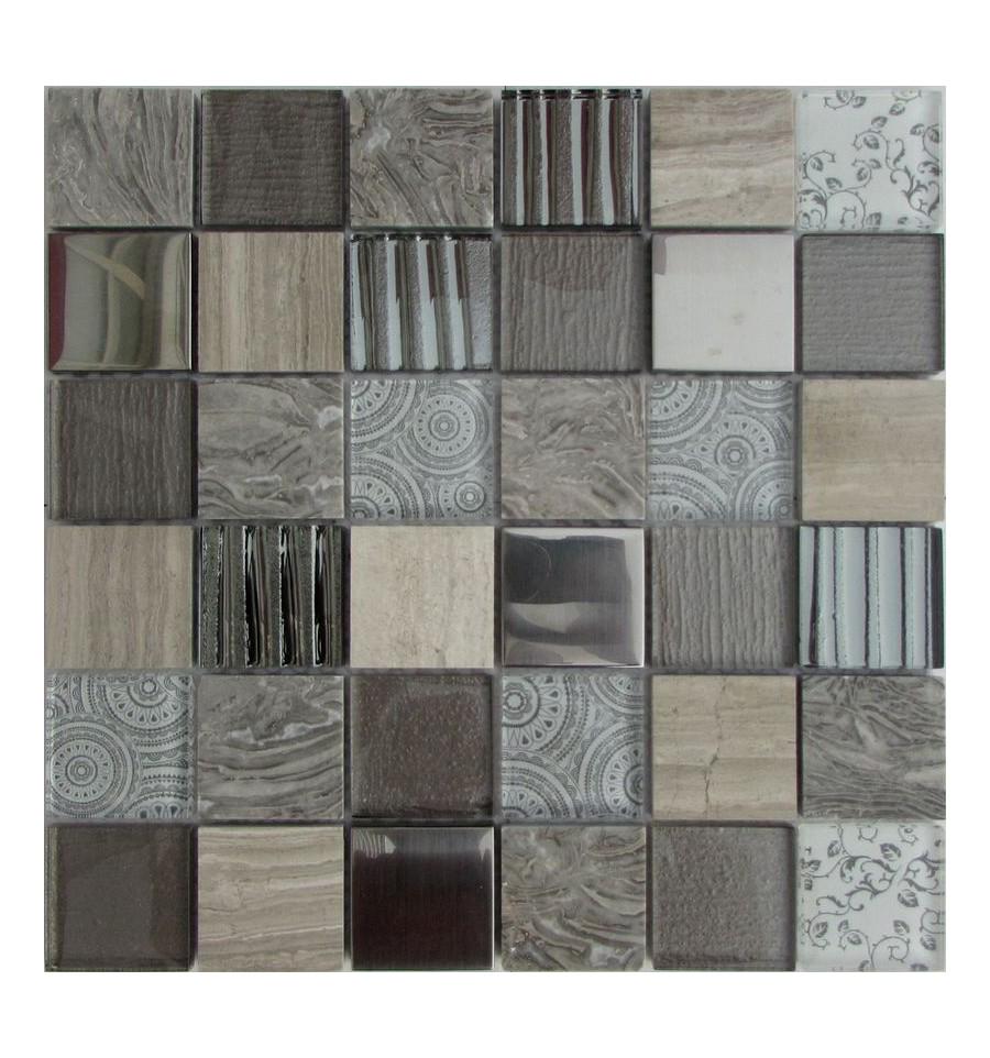 Мозаика из стекла на сетке SK10-044 ZZ |30x30