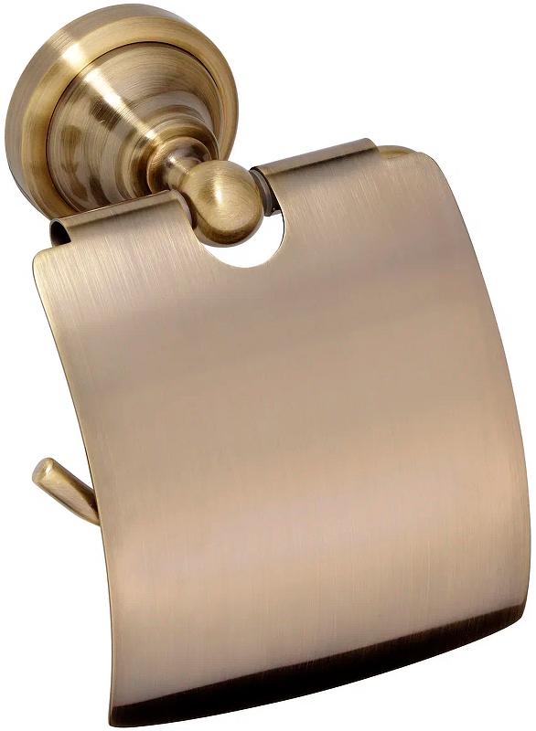 Держатель для т/б, с крышкой, (цв.бронза), Retro ZZ