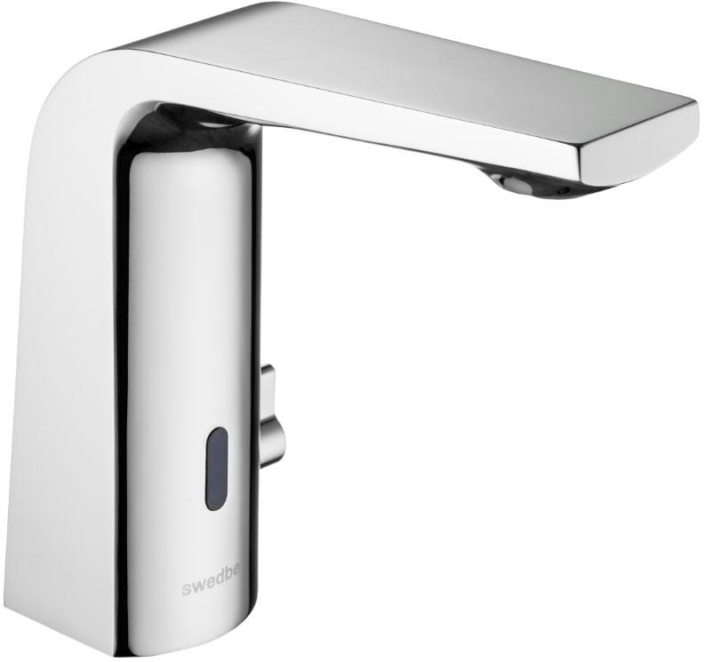 Смеситель для раковины сенсорный, с блоком питания, с регулировкой темп., излив h123х116мм, (цв.хром), Europe ZZ