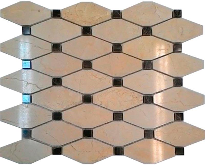 Мозаика из камня на сетке М20-213Р ZZ |29.5x34