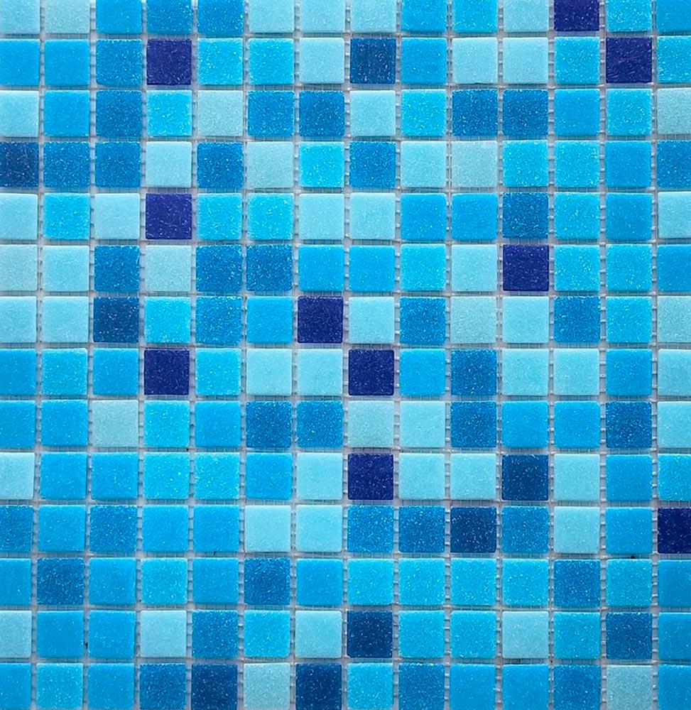 Мозаика MC128 сине-голубой микс ZZ|30.5x30.5
