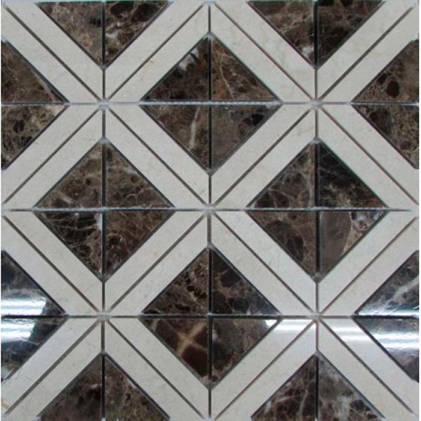 Мозаика из камня на сетке М20-219Р ZZ |30x30