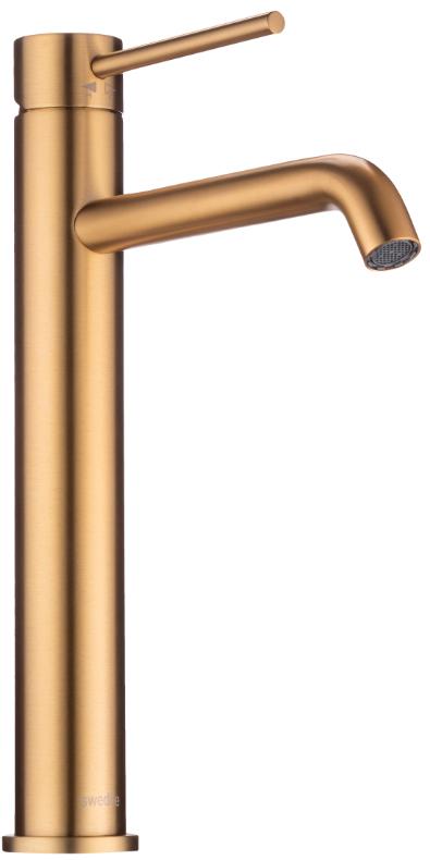 Смеситель для раковины, высокий, без д/к, (цв.золото), Select ZZ