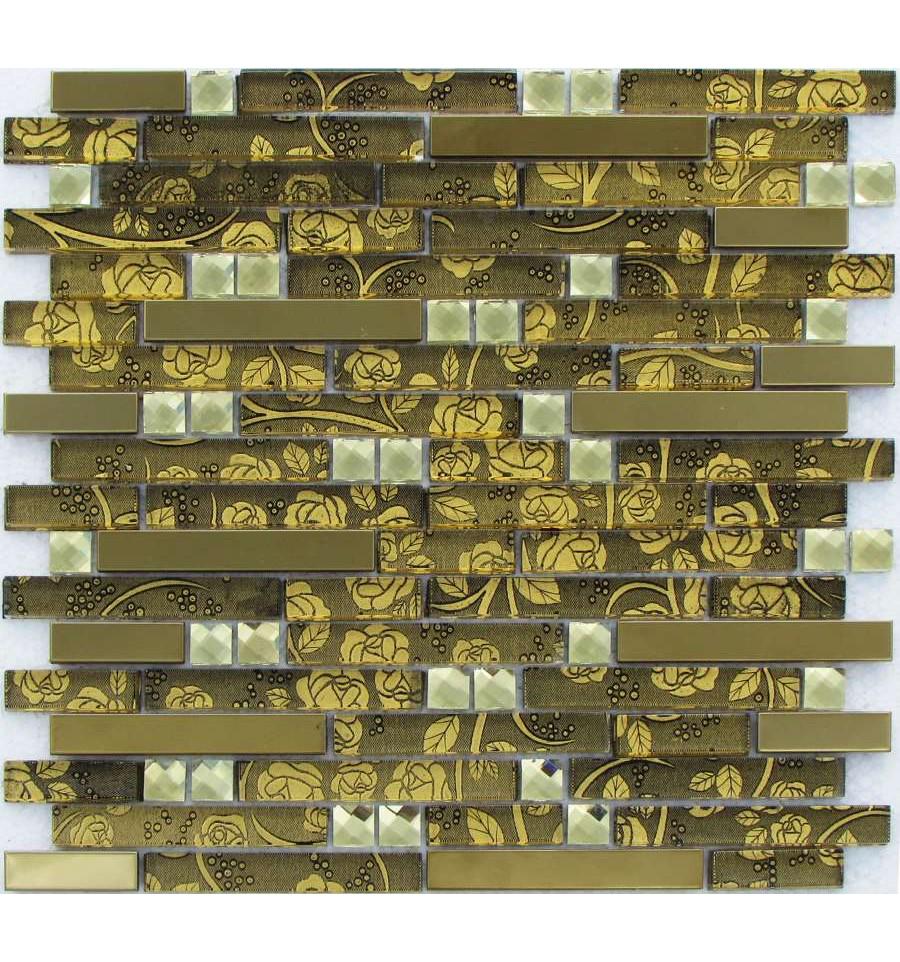 Мозаика из стекла на сетке SK10-034 ZZ |30x30