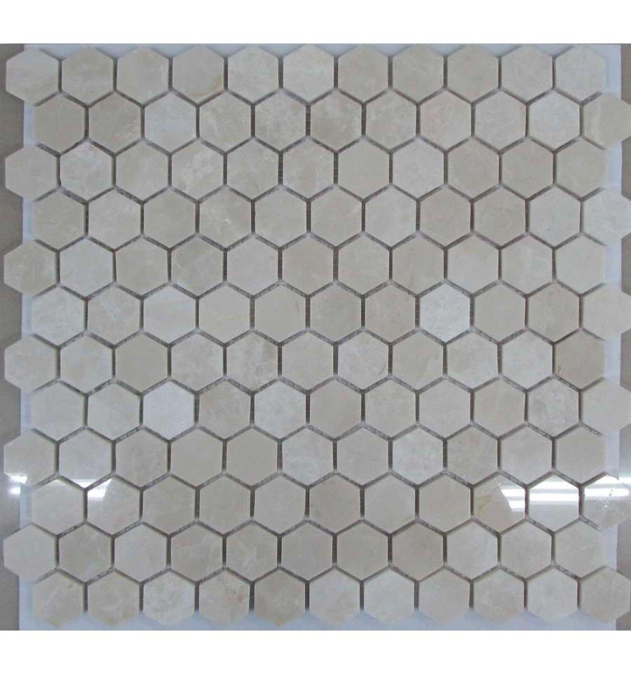 Мозаика из камня на сетке X21-003-P ZZ |29.5x28