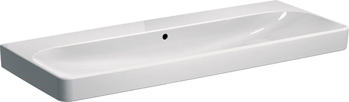 Раковина 1200х480хh85(165)мм, подвесная / накладная, без отверстия для смесителя, с переливом, (без креплений), Smyle ZZ