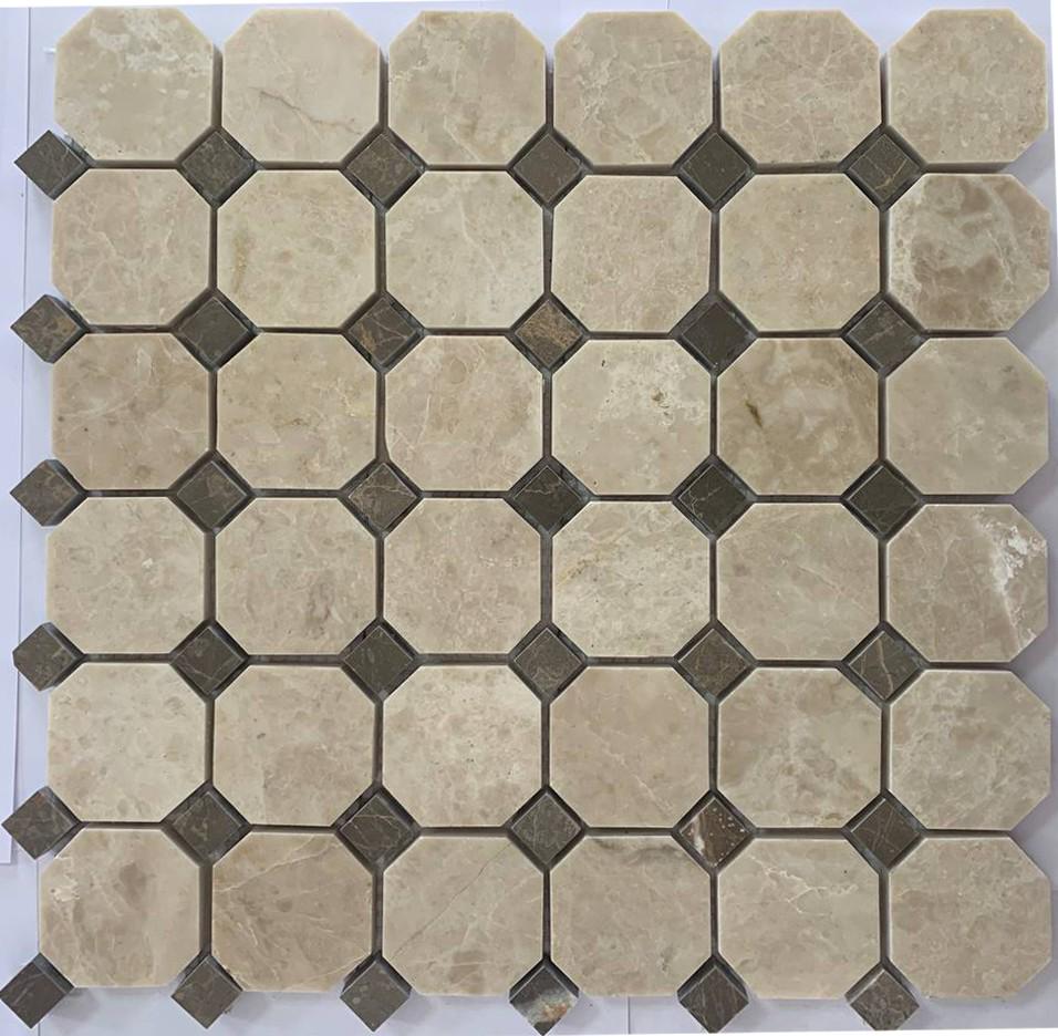 Мозаика из камня на сетке М20-338-1548Р ZZ |30.5x30.5