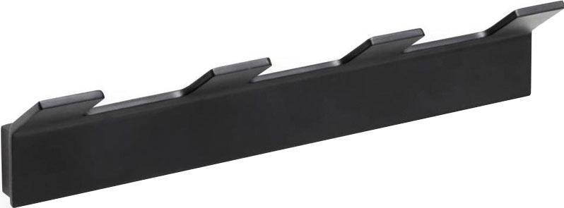 Крючок (планка с 4-мя крючками),  (цв. черный матовый), Nero ZZ