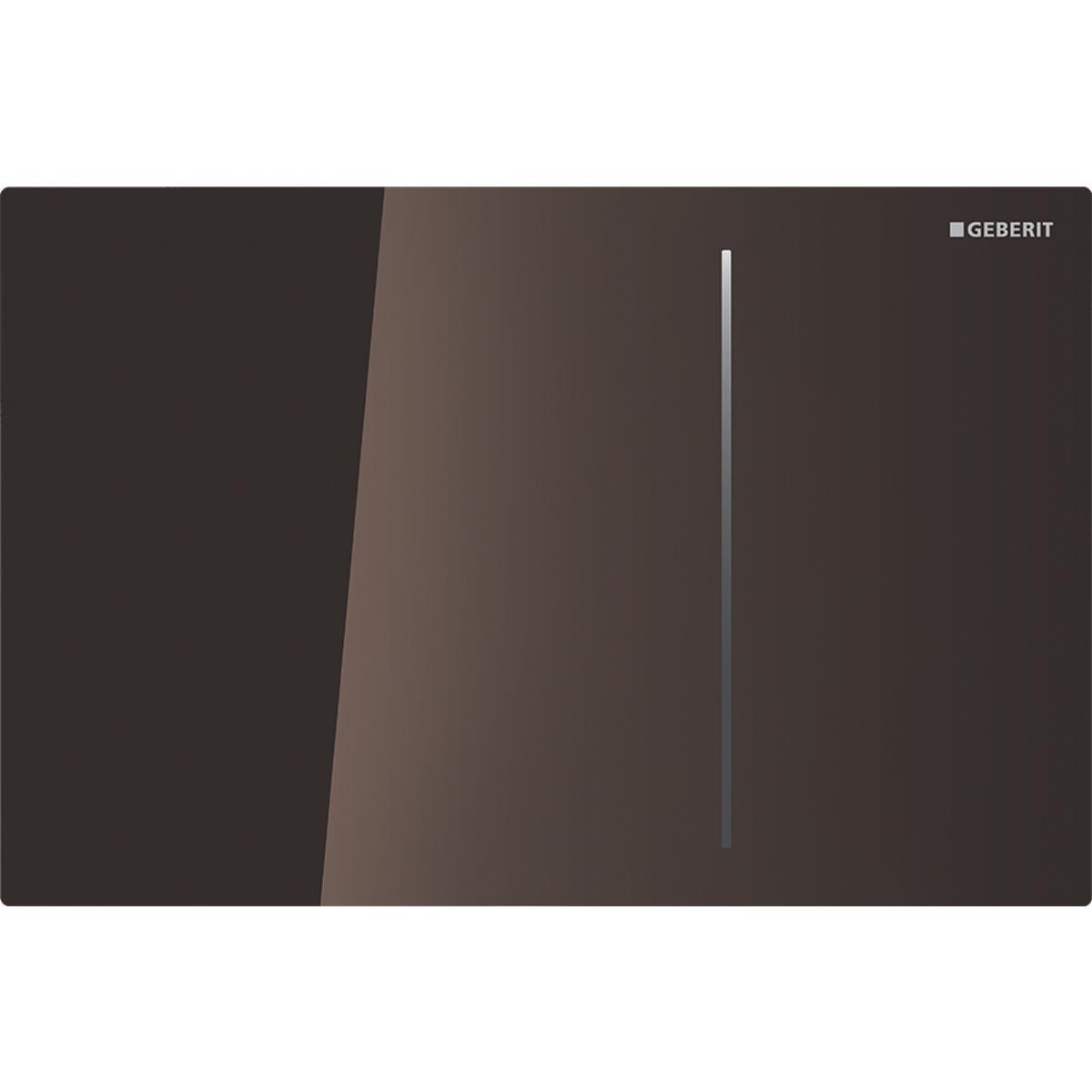 Клавиша двойного смыва, (стекло цв.умбра), Sigma 70 ZZ